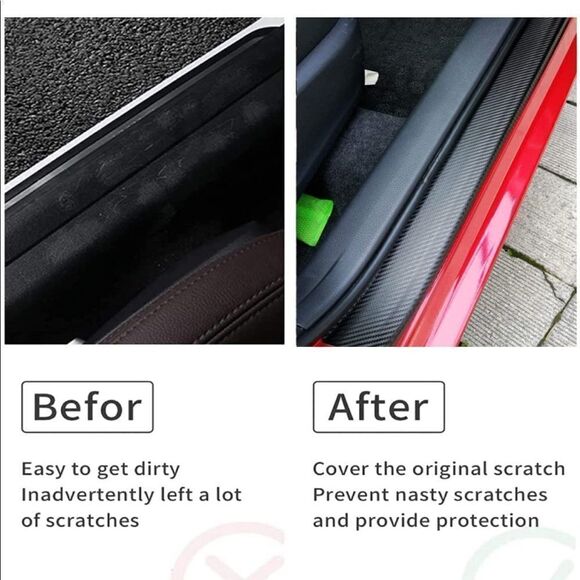 Honda threshold protector in white & black set of 4 NWT - Picture 8 of 12